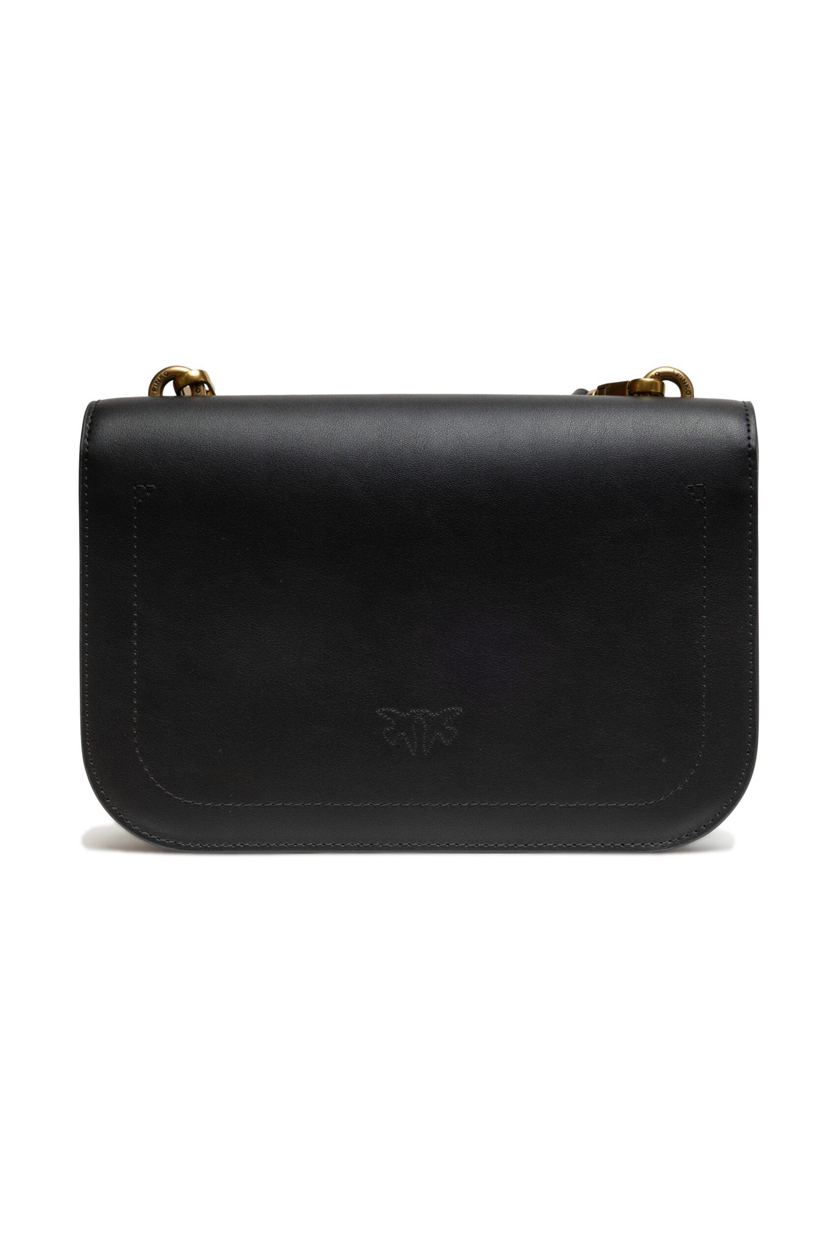 Sac porté épaule Love Bell Classic PINKO en cuir noir