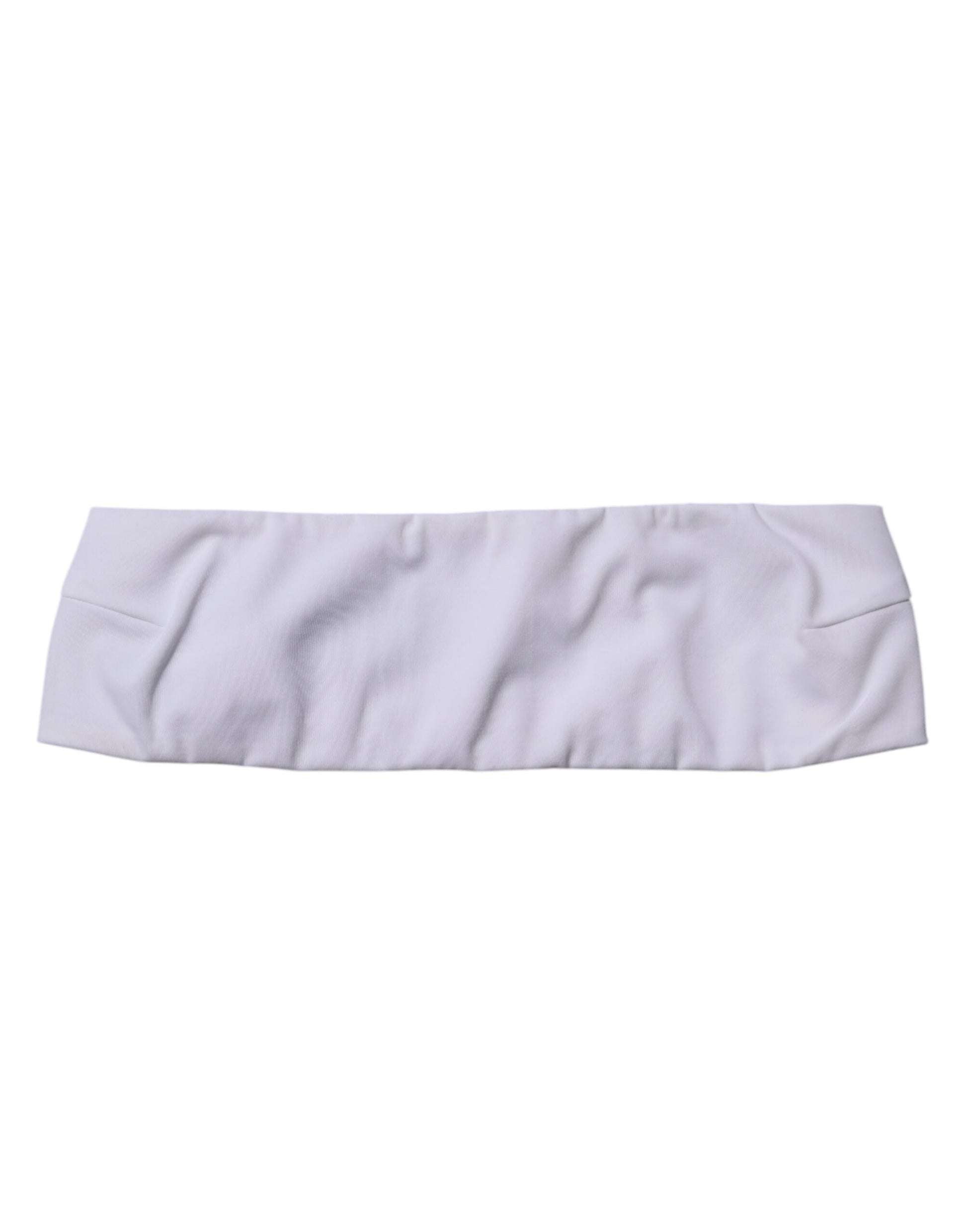 Dolce & Gabbana White Nylon Blend Bandeau Strapless Tube Top