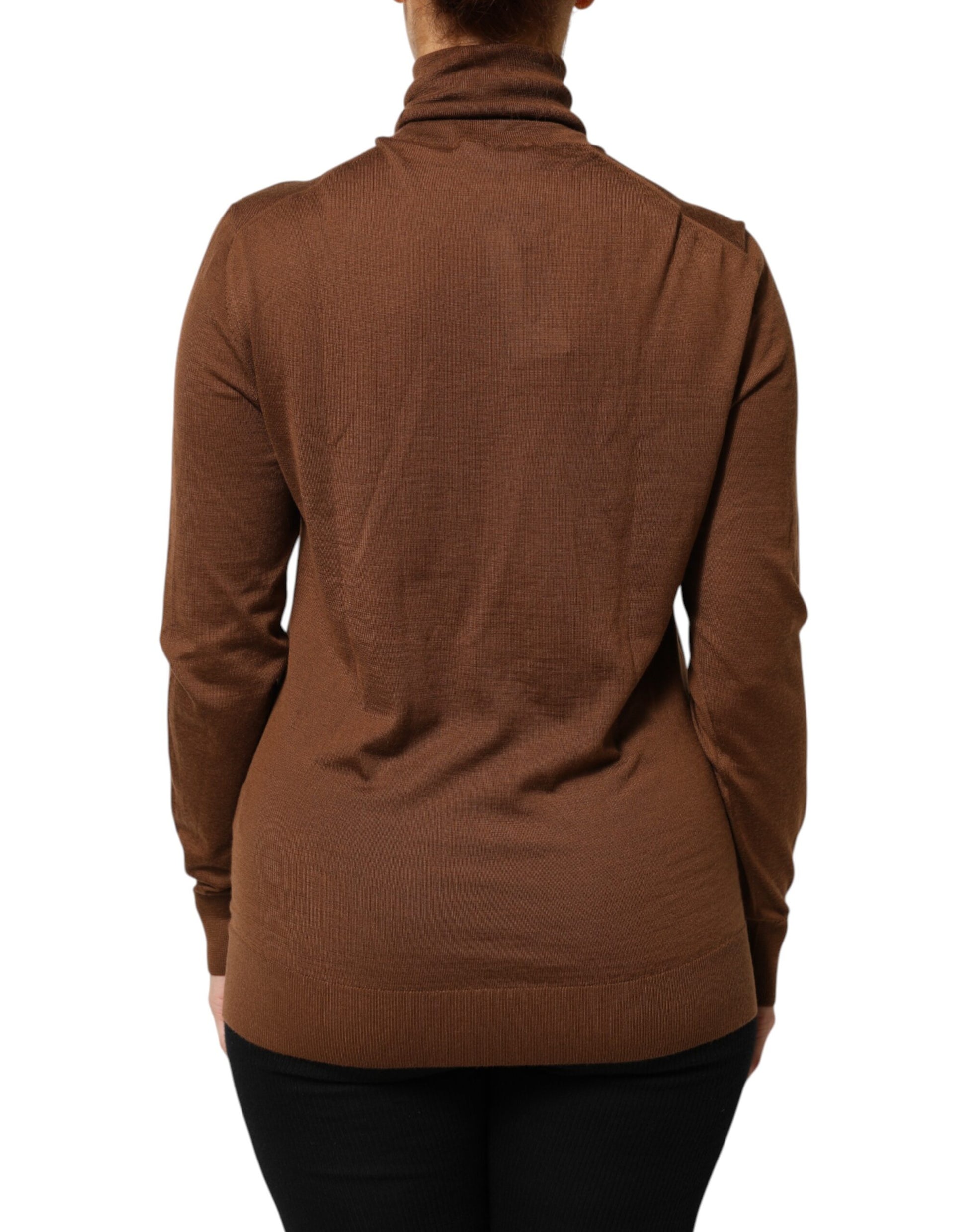 Pull Dolce & Gabbana en cachemire marron à col roulé
