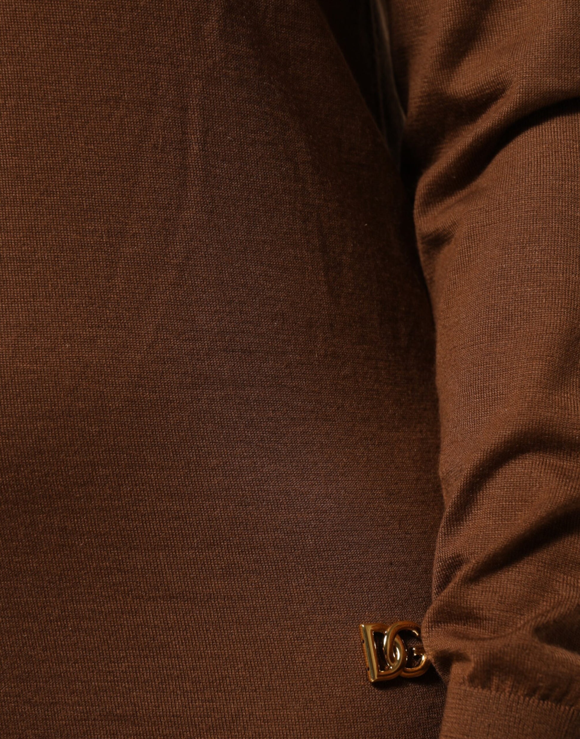 Pull Dolce & Gabbana en cachemire marron à col roulé