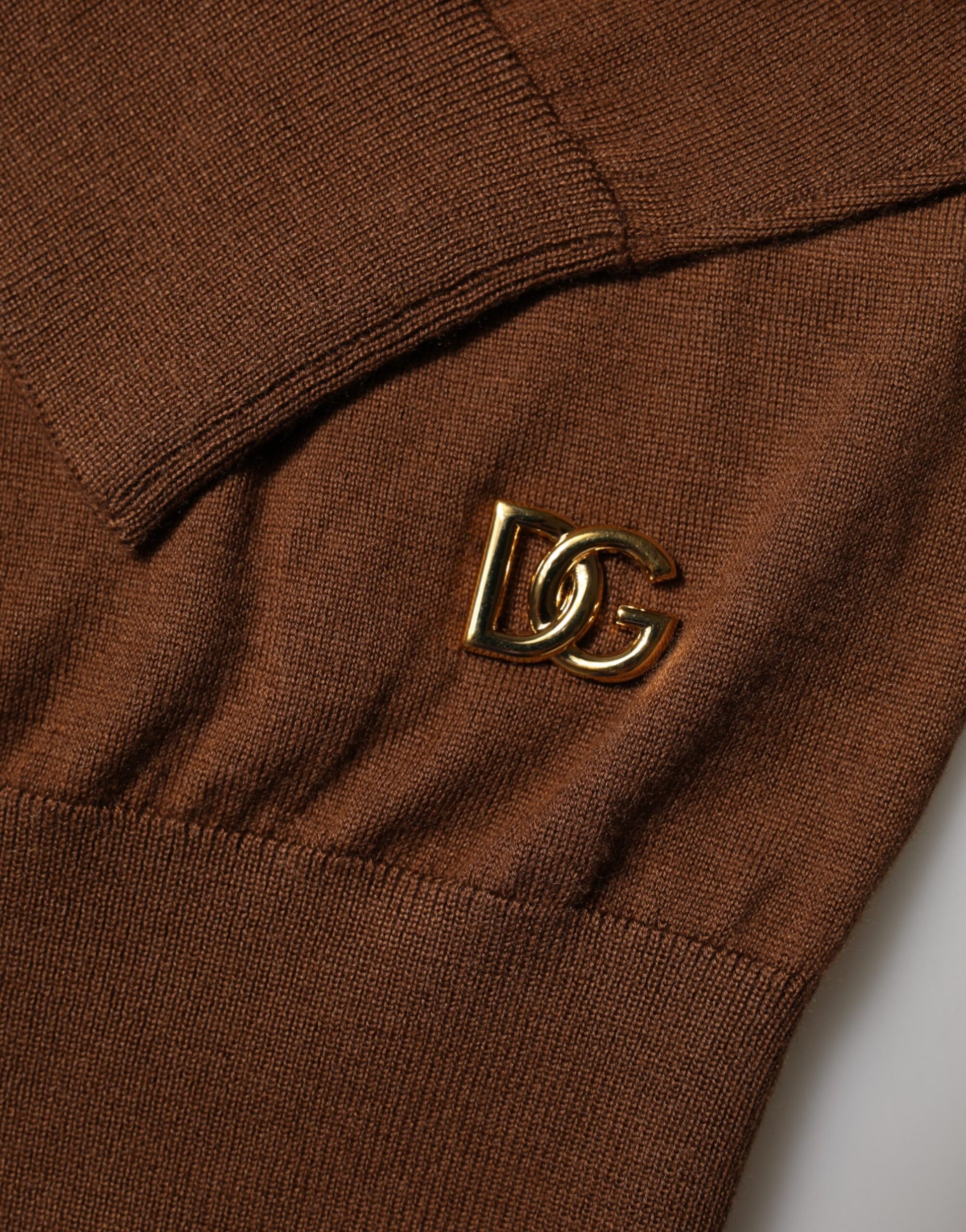 Pull Dolce & Gabbana en cachemire marron à col roulé