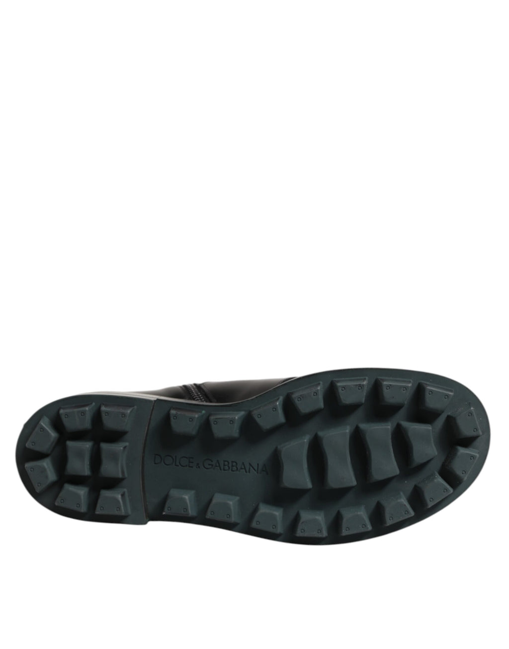 Bottes Biker Dolce & Gabbana Noires Mi-Mollet avec Plaque Logo
