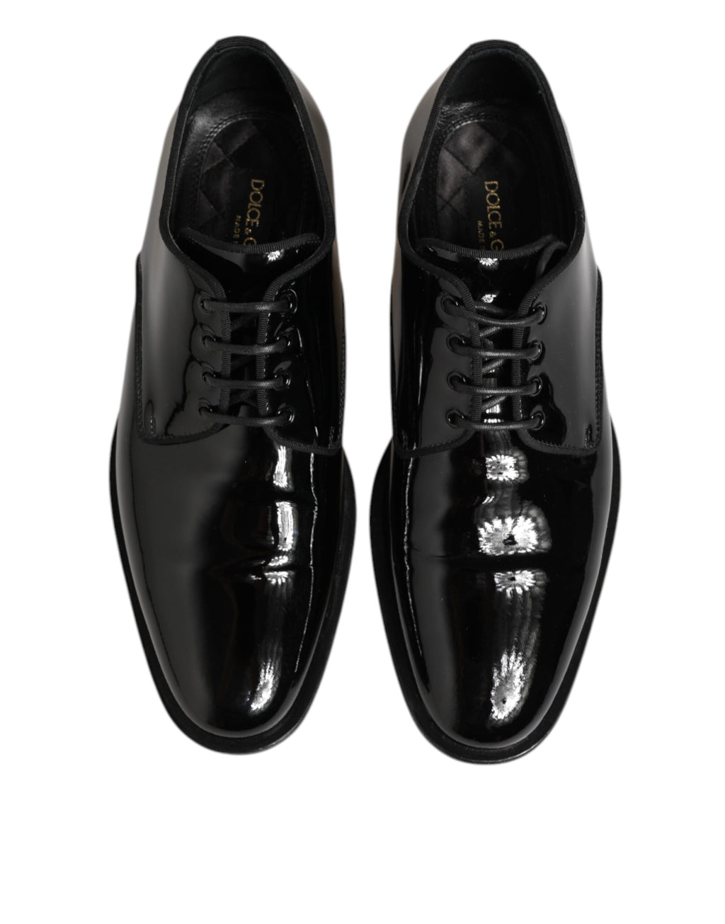 Chaussures habillées de ville Dolce & Gabbana en cuir noir à lacets