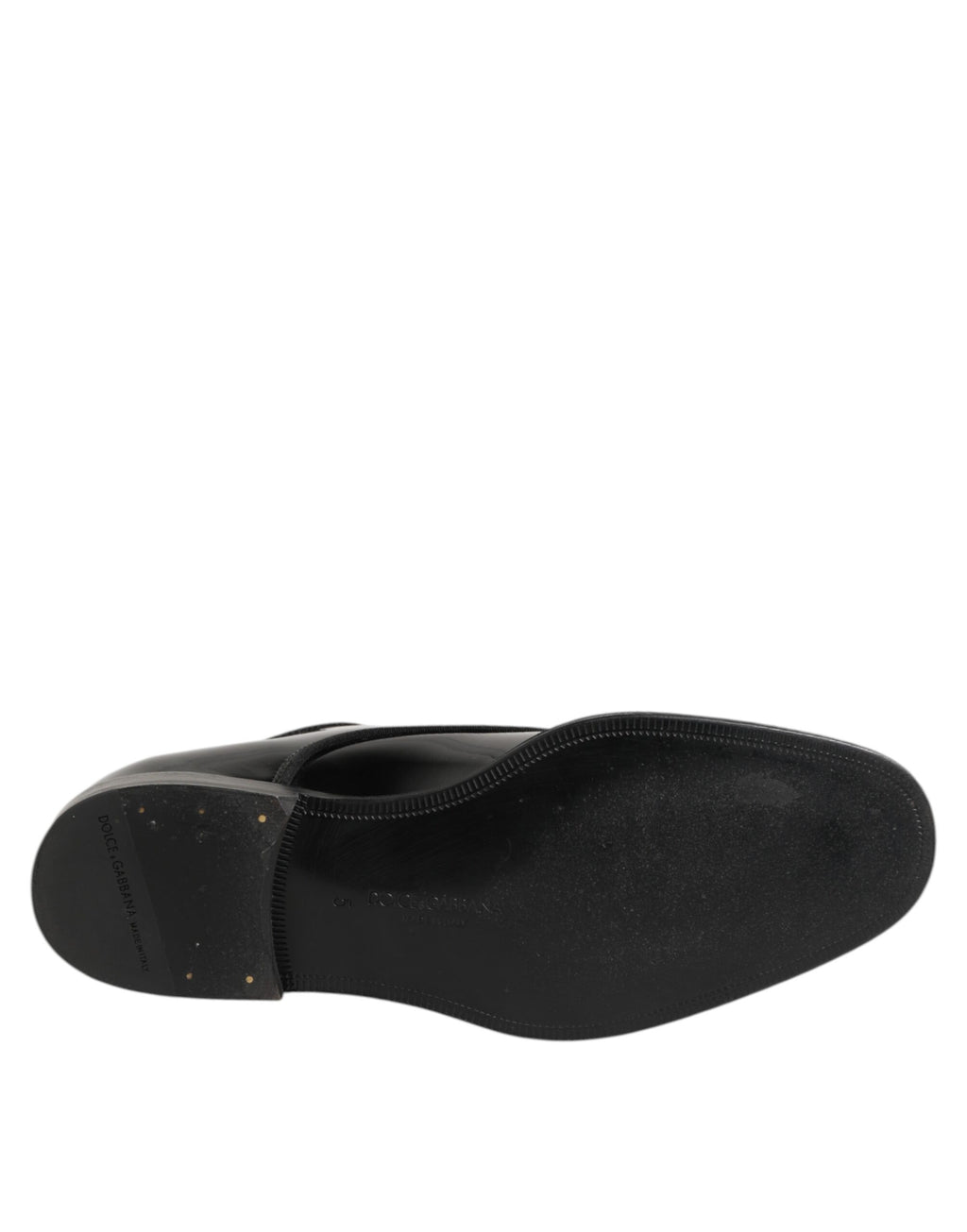 Chaussures habillées de ville Dolce & Gabbana en cuir noir à lacets