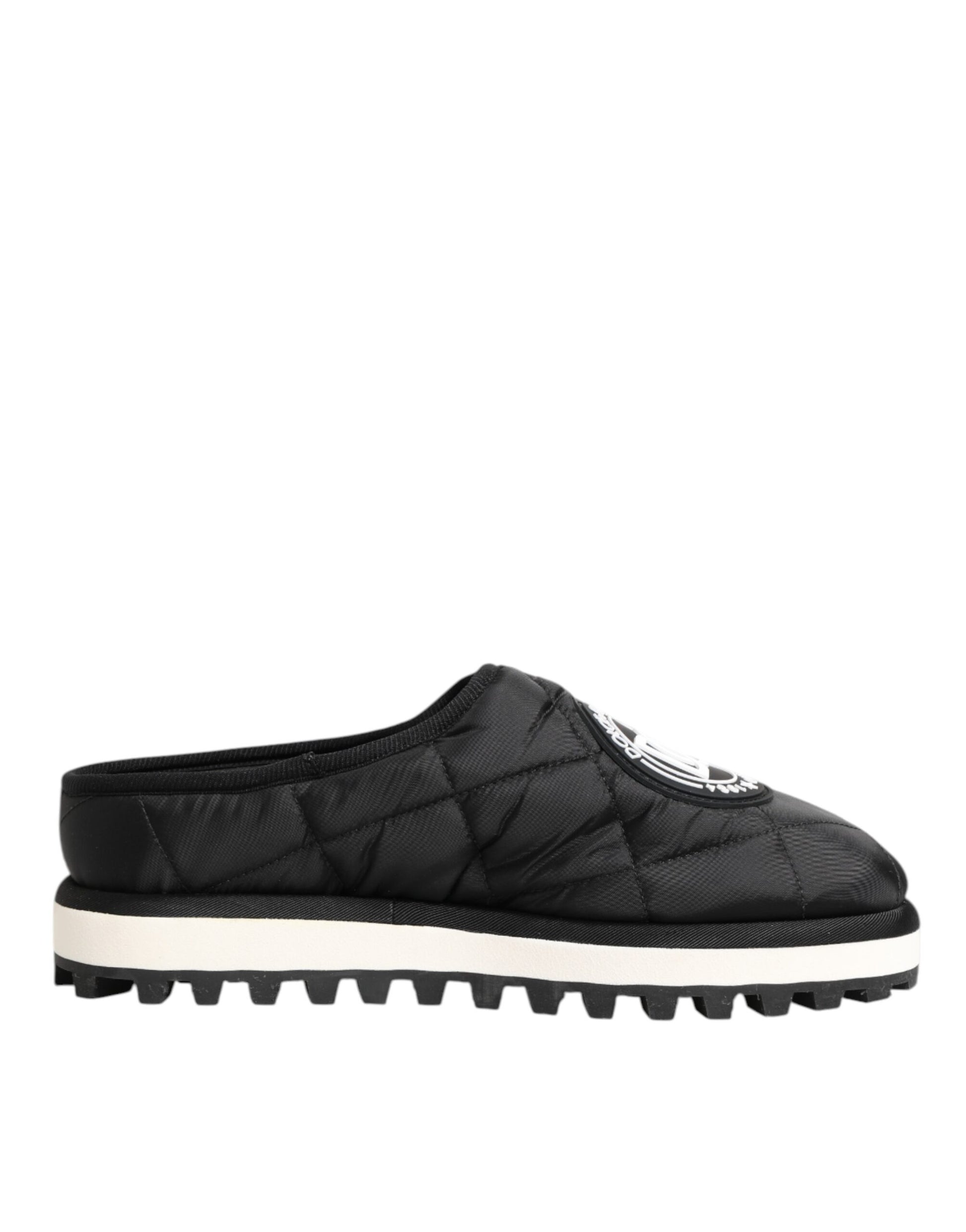 Chaussures Baskets Basses à Enfiler en Nylon Noir Dolce & Gabbana