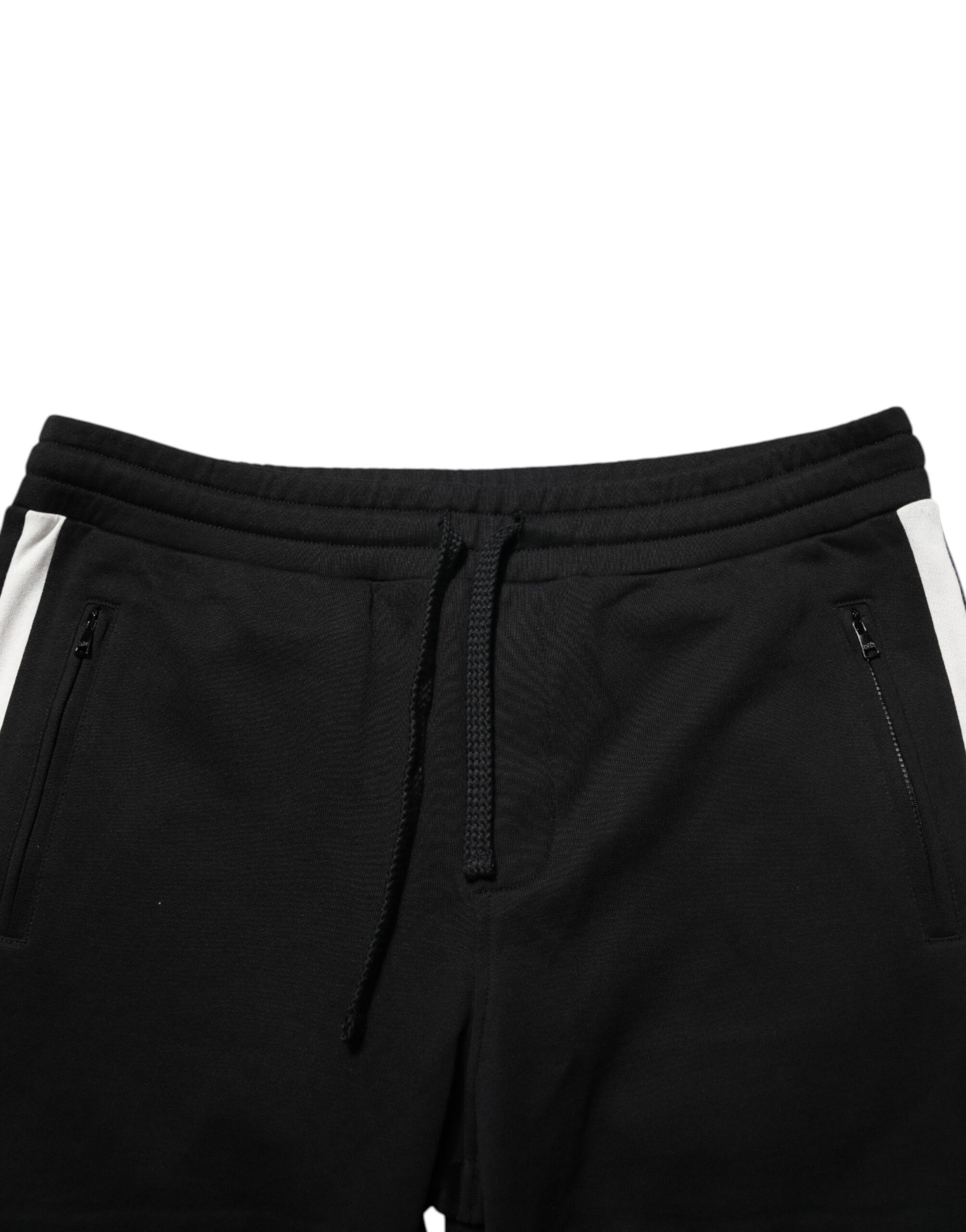 Dolce & Gabbana Black Cotton Jogger Sweatpants Trouser Pants