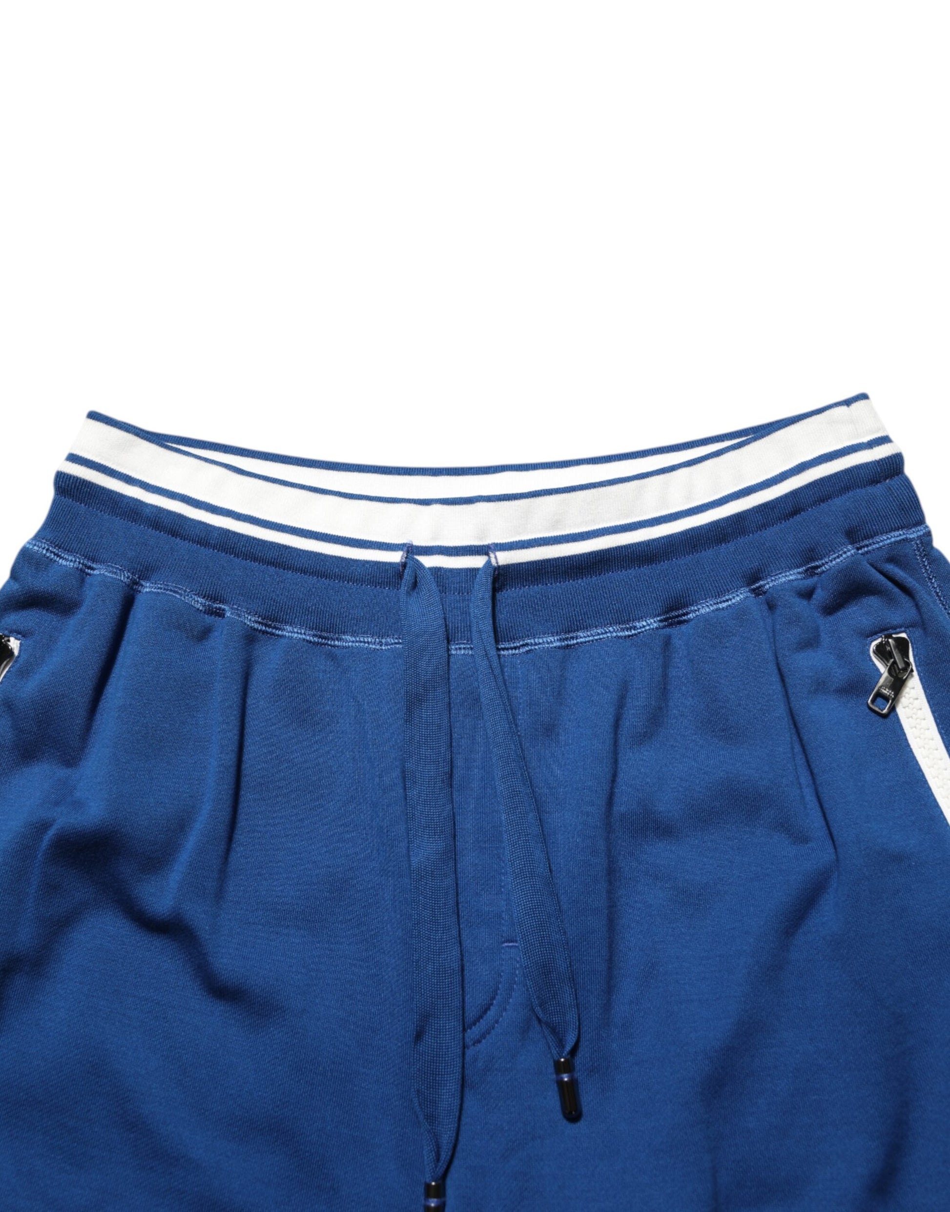 Shorts de survêtement bermuda Dolce & Gabbana en coton mélangé bleu