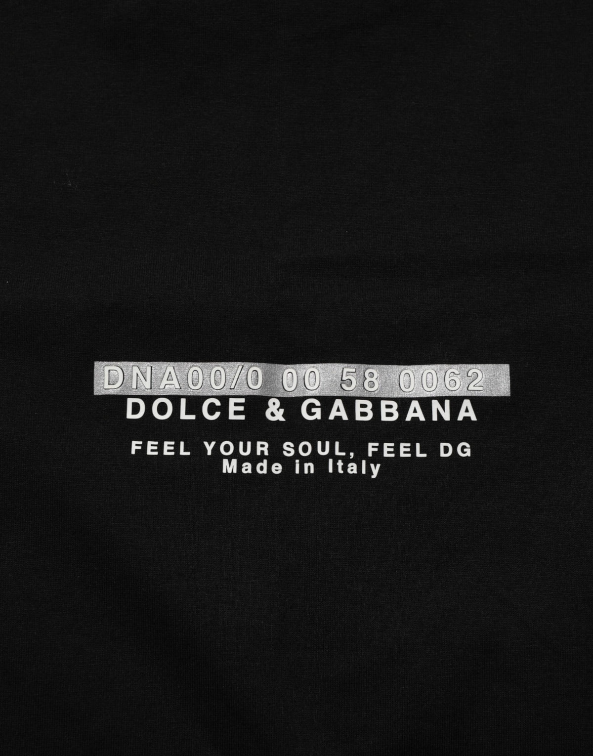 Dolce & Gabbana Black Statement Cotton Men Crew Neck T-shirt