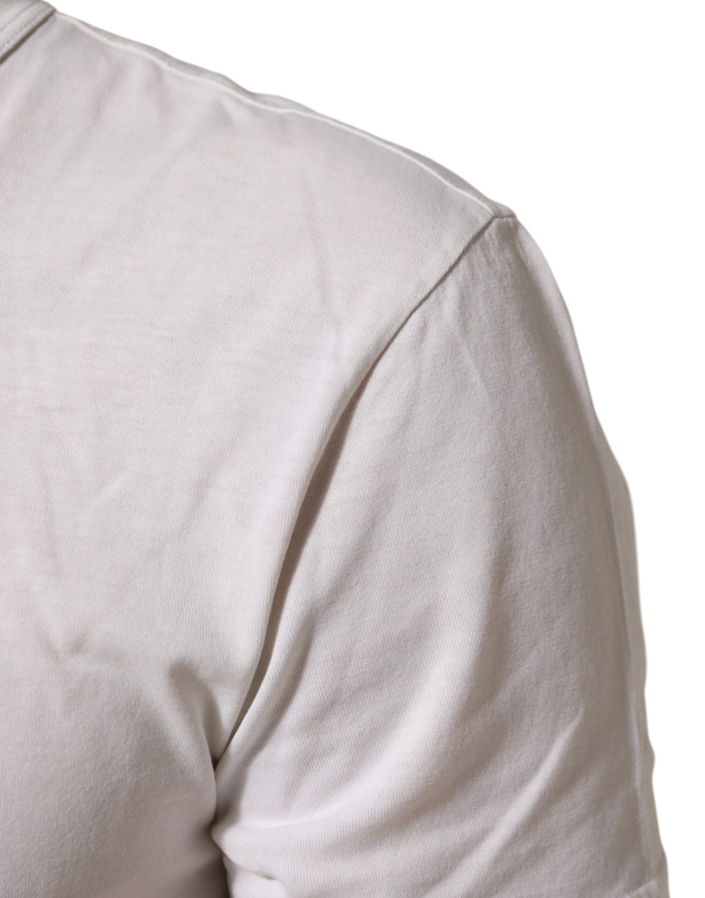 T-shirt homme col rond en coton blanc à imprimé logo Dolce & Gabbana