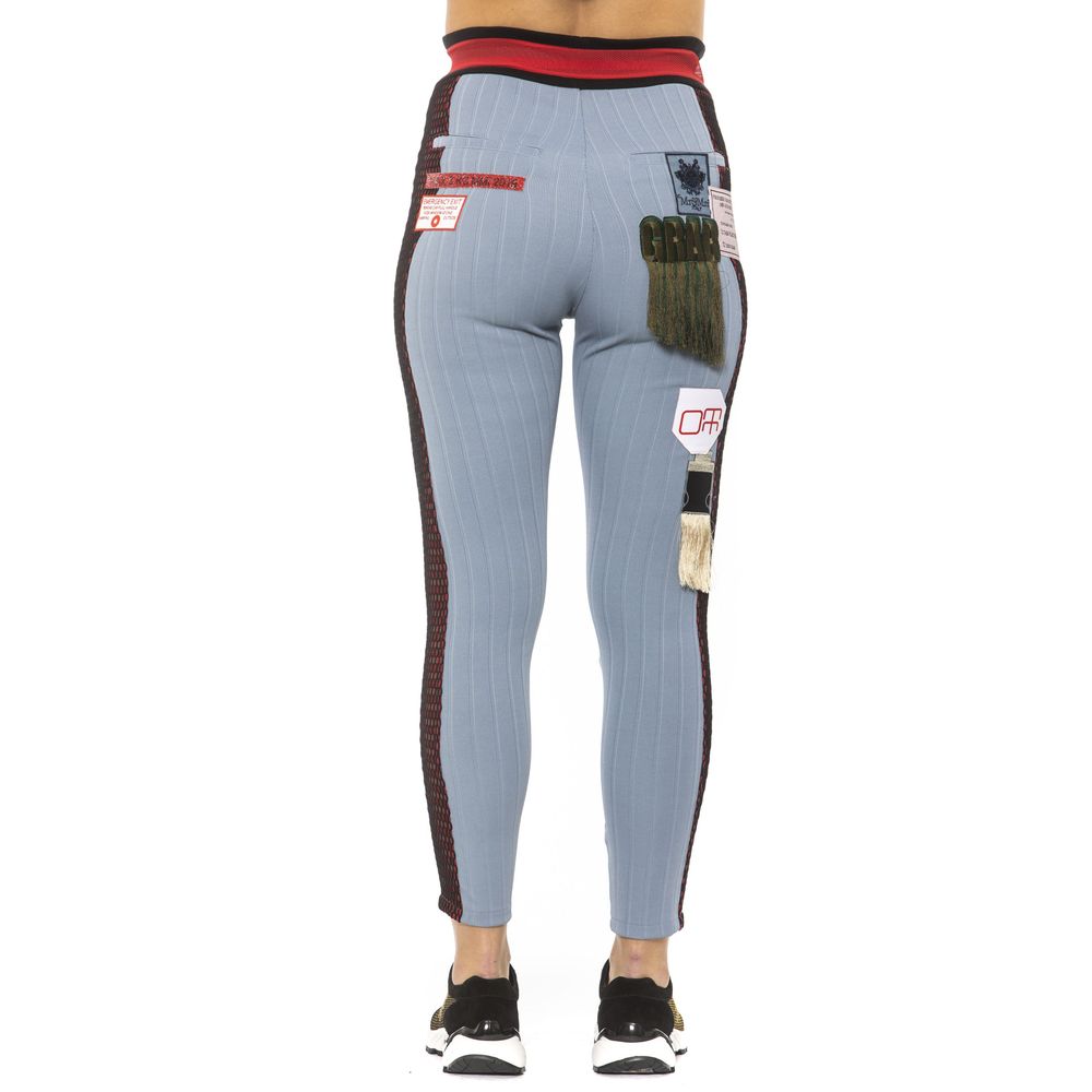 Legging Femme en Coton Bleu Clair Mr&Mrs Italy