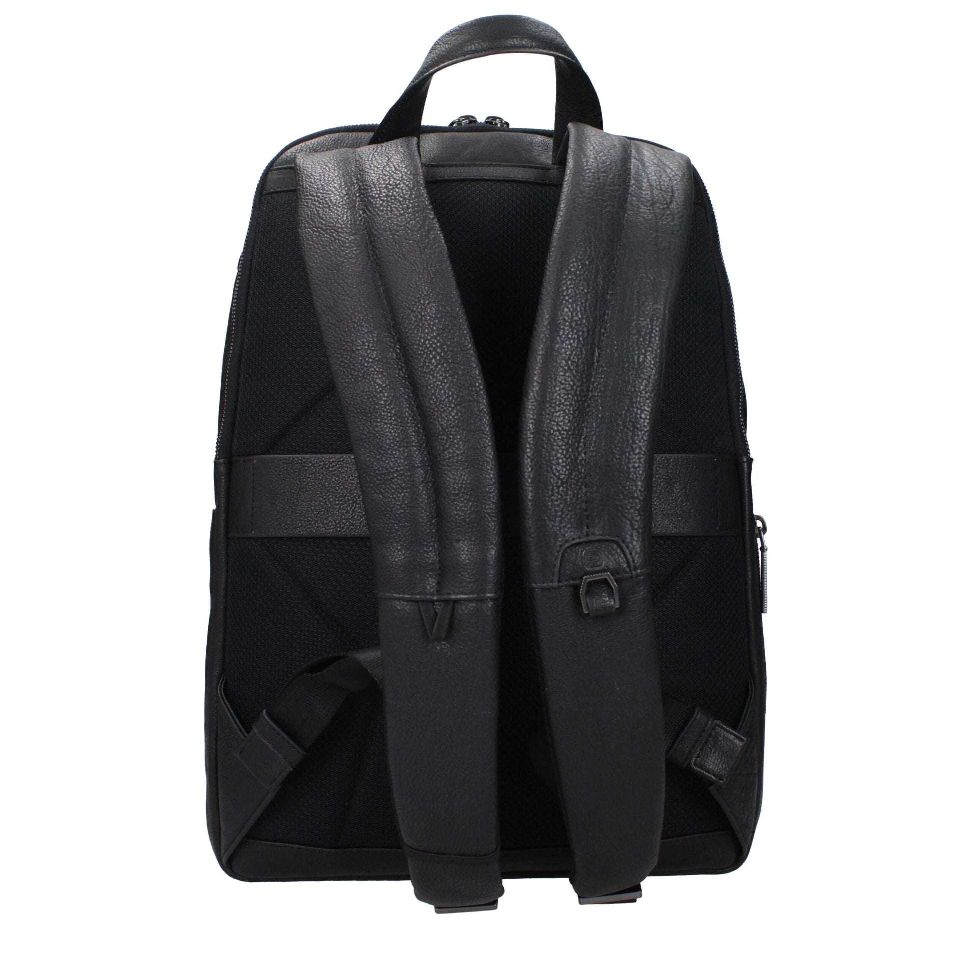 Piquadro Black Leather Backpack