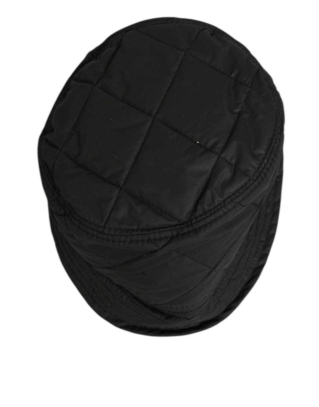 Dolce & Gabbana Black Nylon Quilted Bucket Men Capello Hat