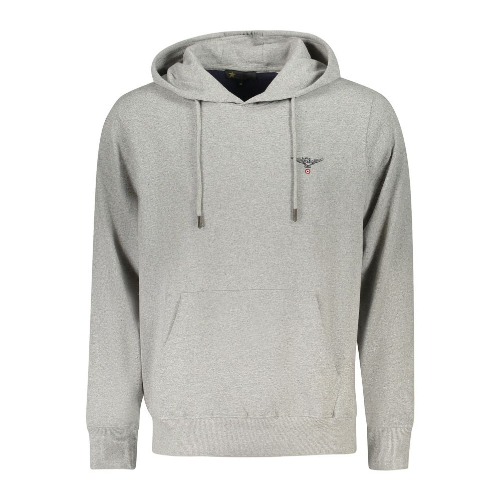 Accademia Militare Grigio Cotton Sweatshirt à Capuche Homme