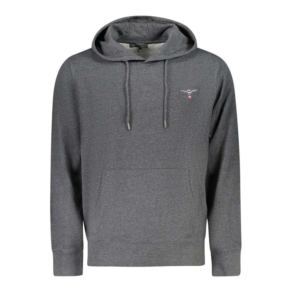 Accademia Militare Grigio Cotton Sweat à capuche homme