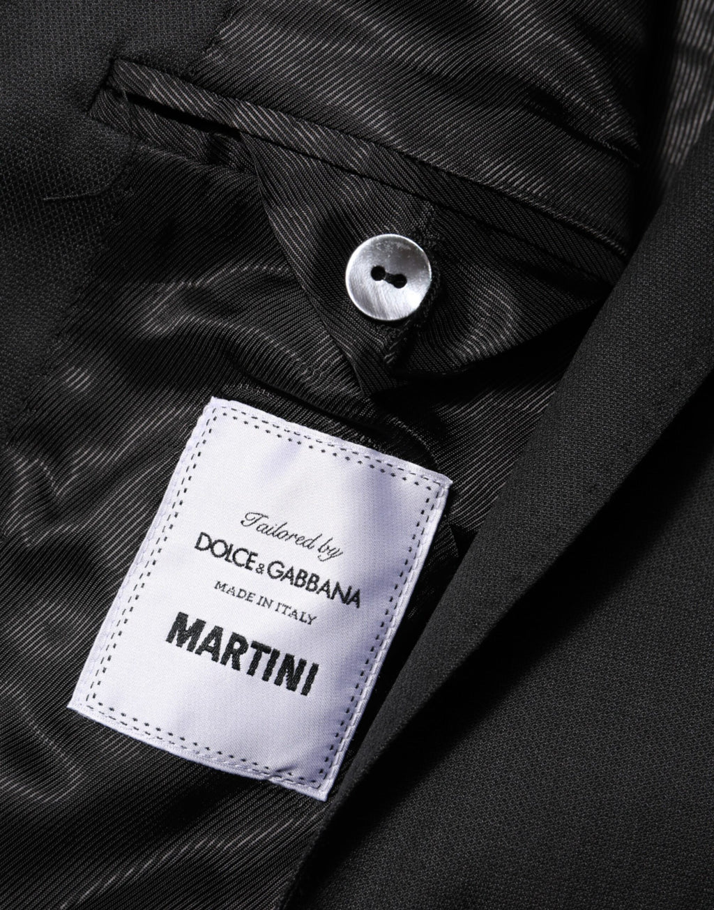 Dolce & Gabbana Dunkelgrauer Einreihiger Herrenmantel MARTINI Blazer