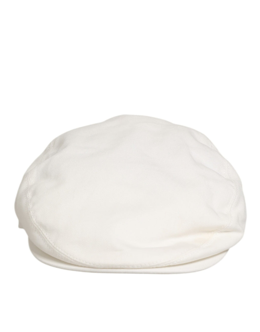Dolce & Gabbana White Cotton Newsboy Cloth Capello Men Cap Hat
