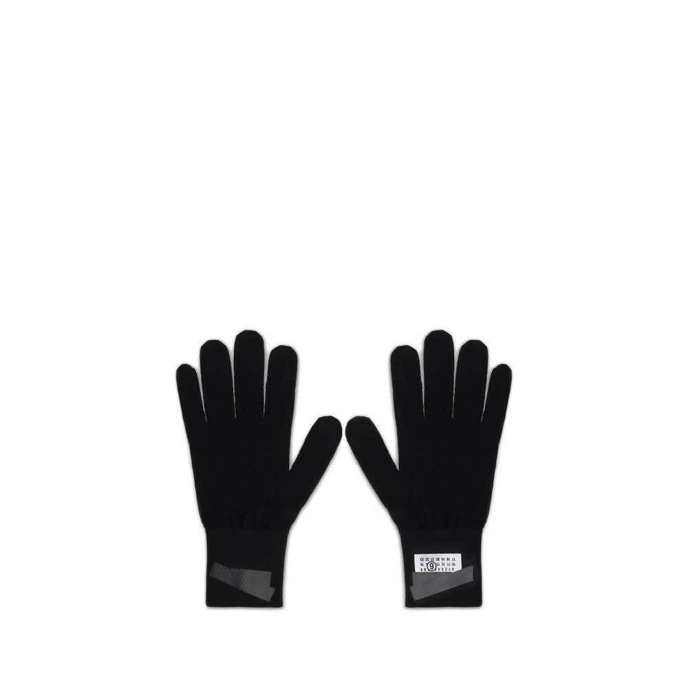 MM6 Black Wool Gloves