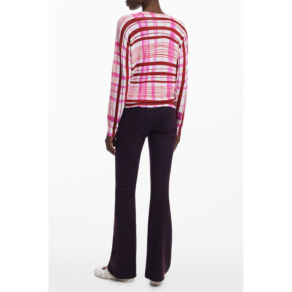 Pull Desigual Rosa Viscosa Femme