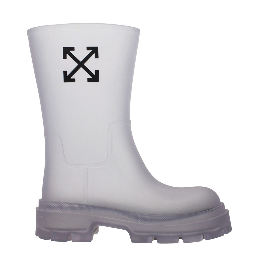 Bottes transparentes en PVC Off-White