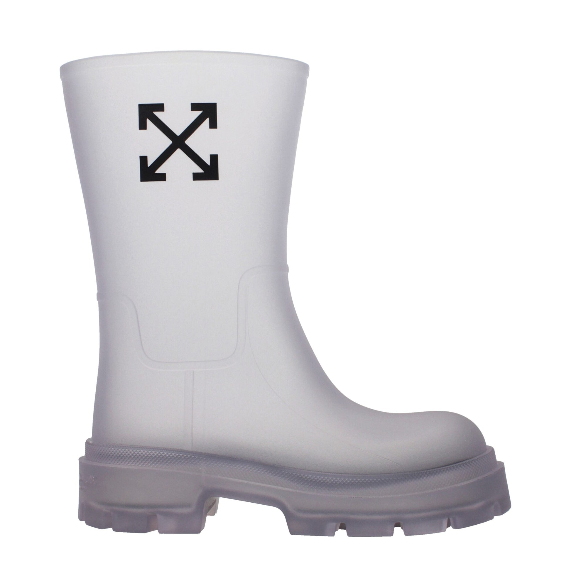 Bottes transparentes en PVC Off-White