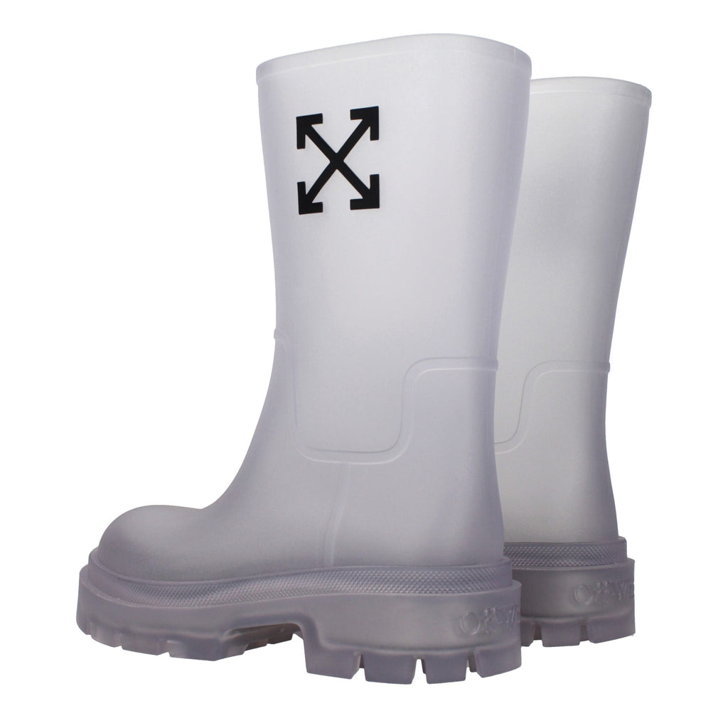 Bottes transparentes en PVC Off-White