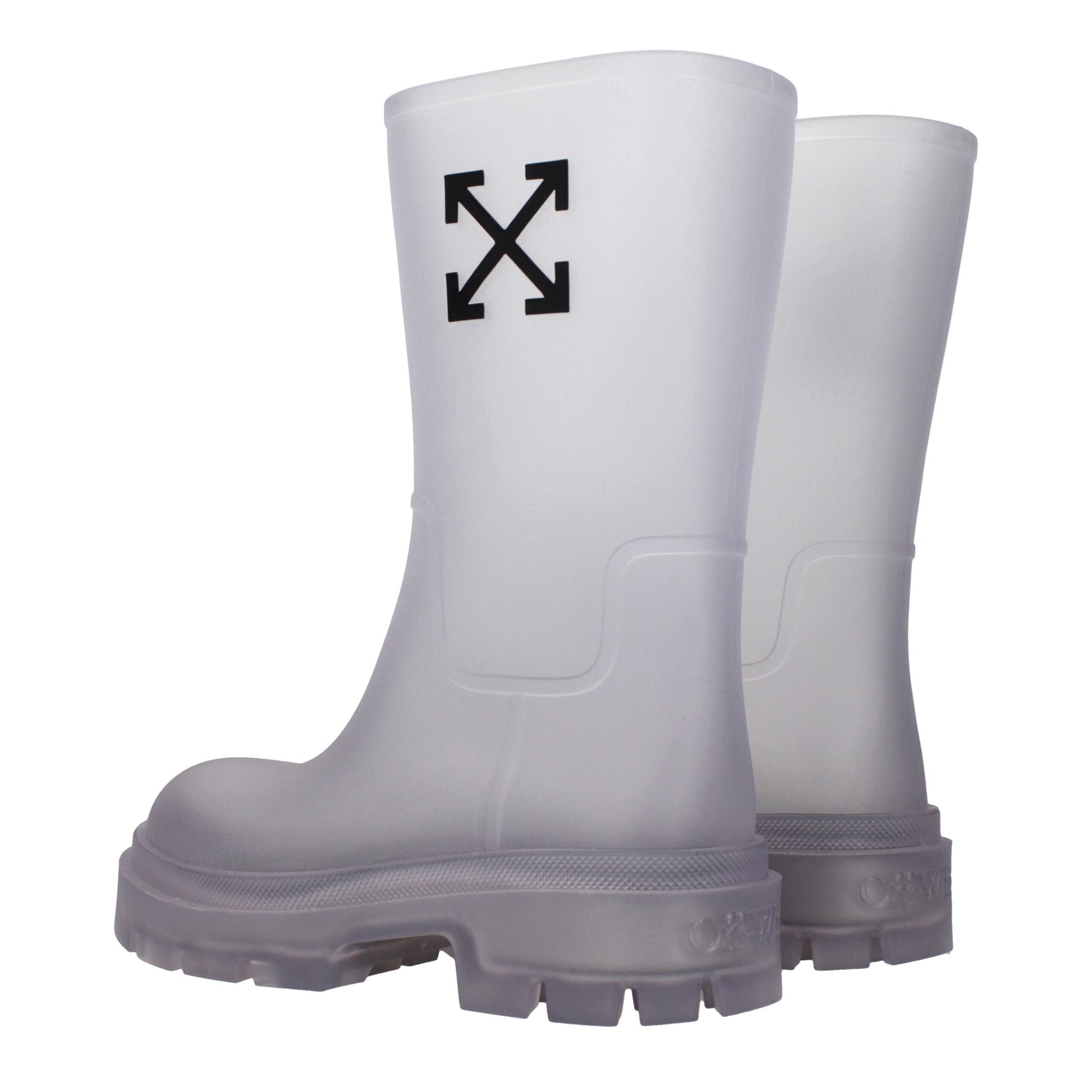 Bottes transparentes en PVC Off-White