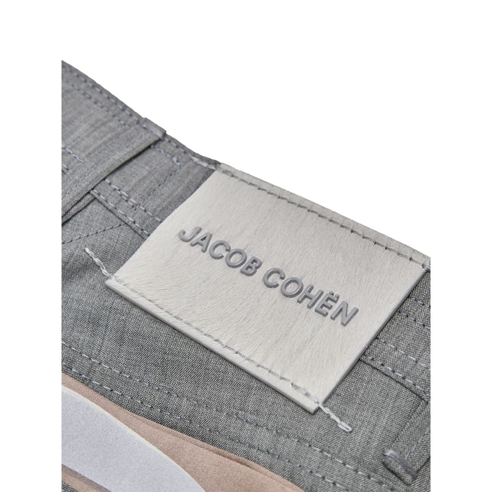 Jacob Cohen Gray Wool Casual Pants