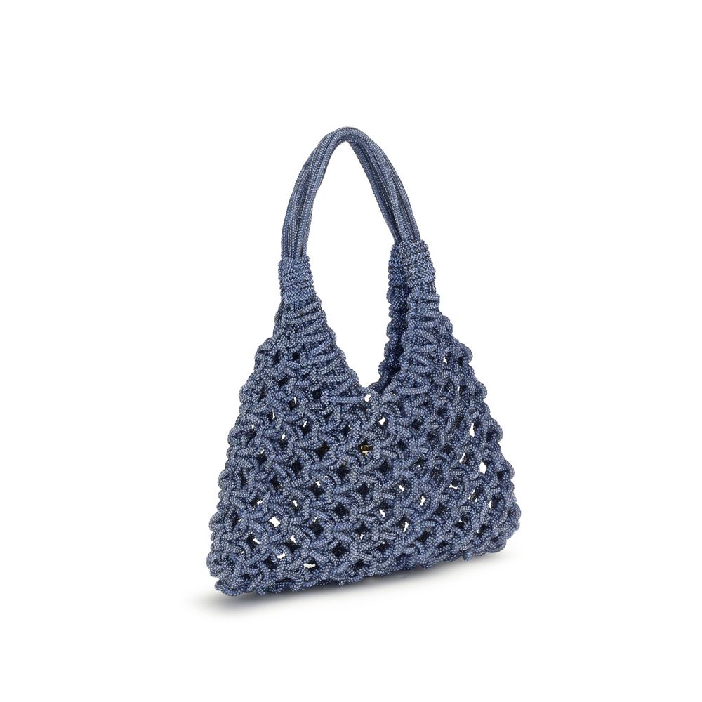 HIBOURAMA Blue Resin Handbag