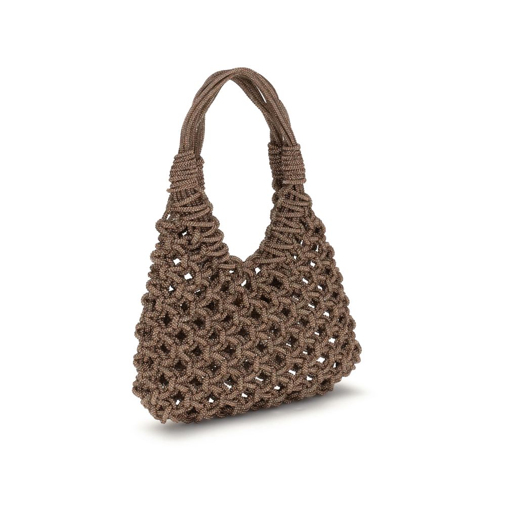 HIBOURAMA Brown Resin Handbag