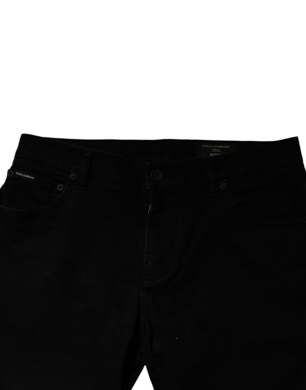 Dolce & Gabbana Jean Slim Homme Noir en Coton Stretch