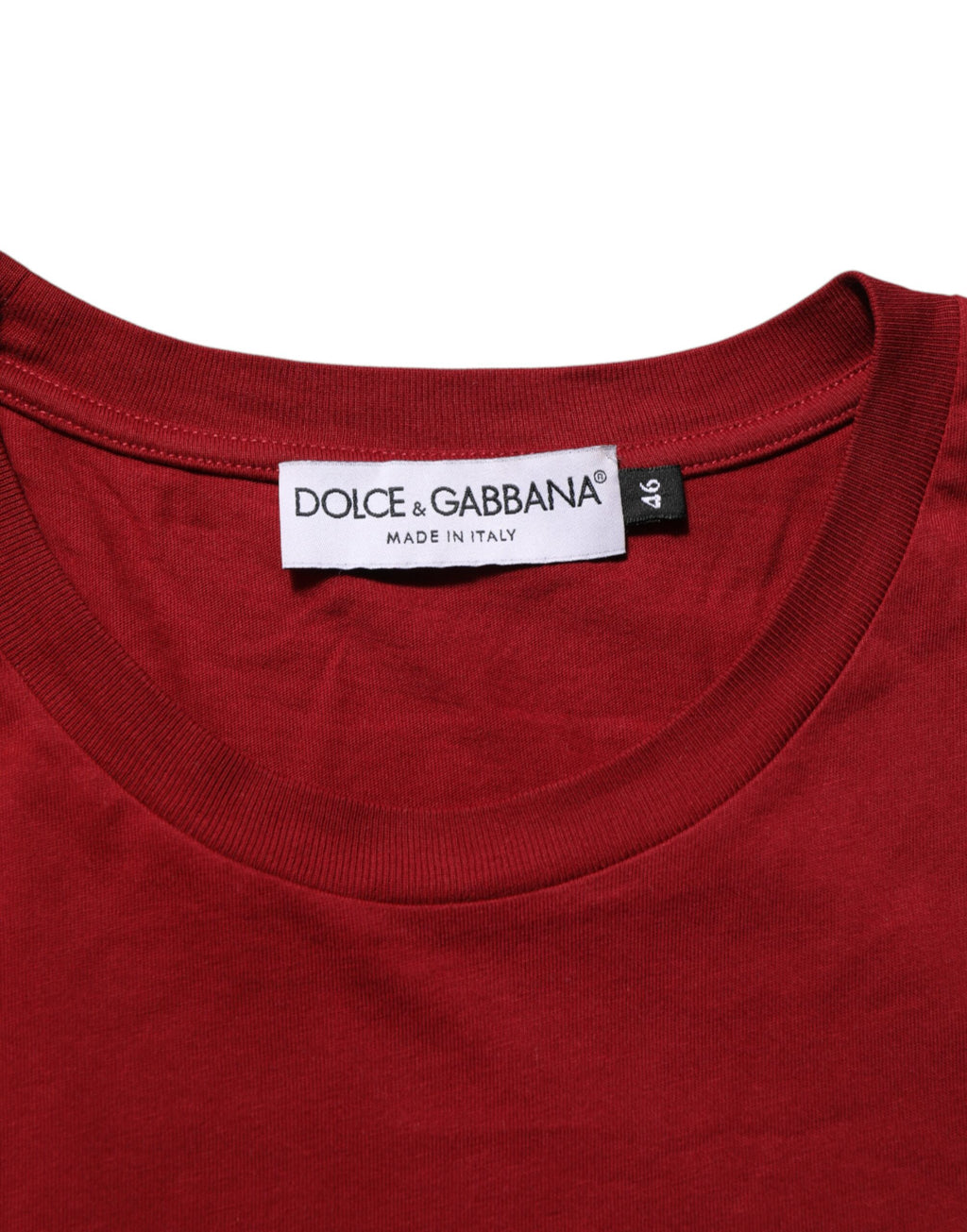 T-shirt Dolce & Gabbana en Coton Col Rond Manches Courtes Marron