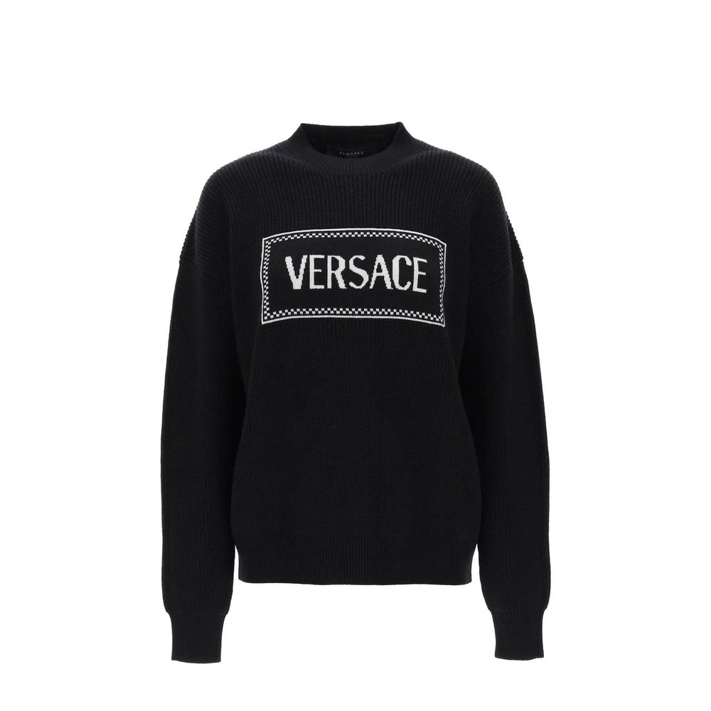 Versace Black Wool Sweatshirt