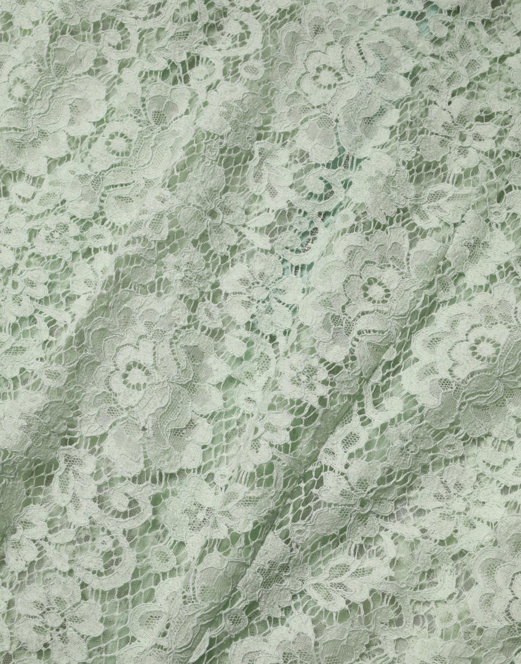 Robe midi Dolce & Gabbana vert menthe en dentelle florale