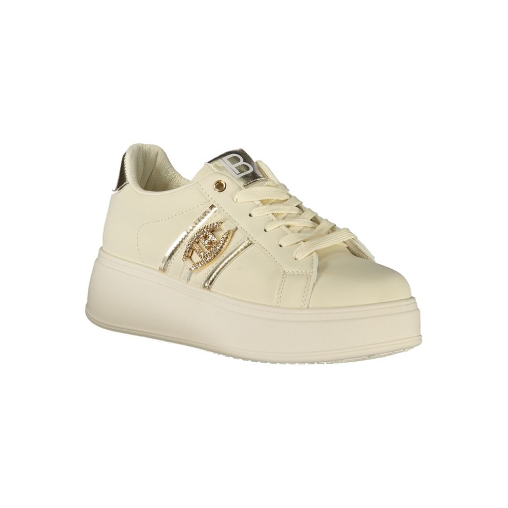 Baskets Laura Biagiotti en polyuréthane beige pour femme