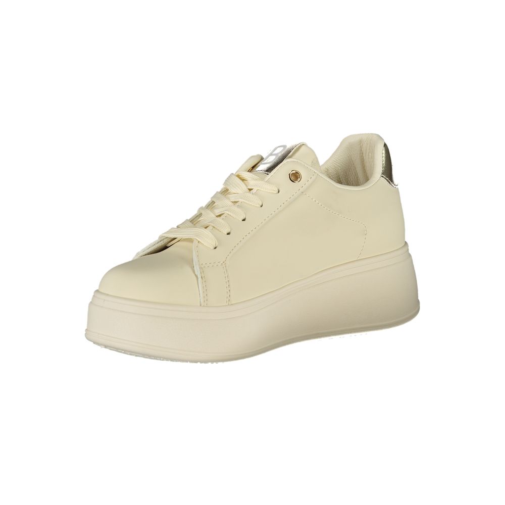 Baskets Laura Biagiotti en polyuréthane beige pour femme