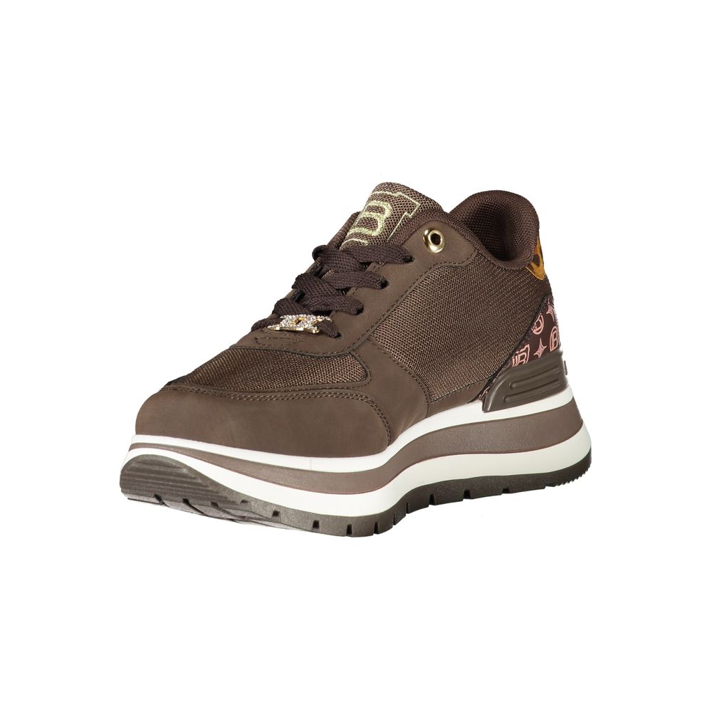 Laura Biagiotti Brown Polyester Women Sneaker