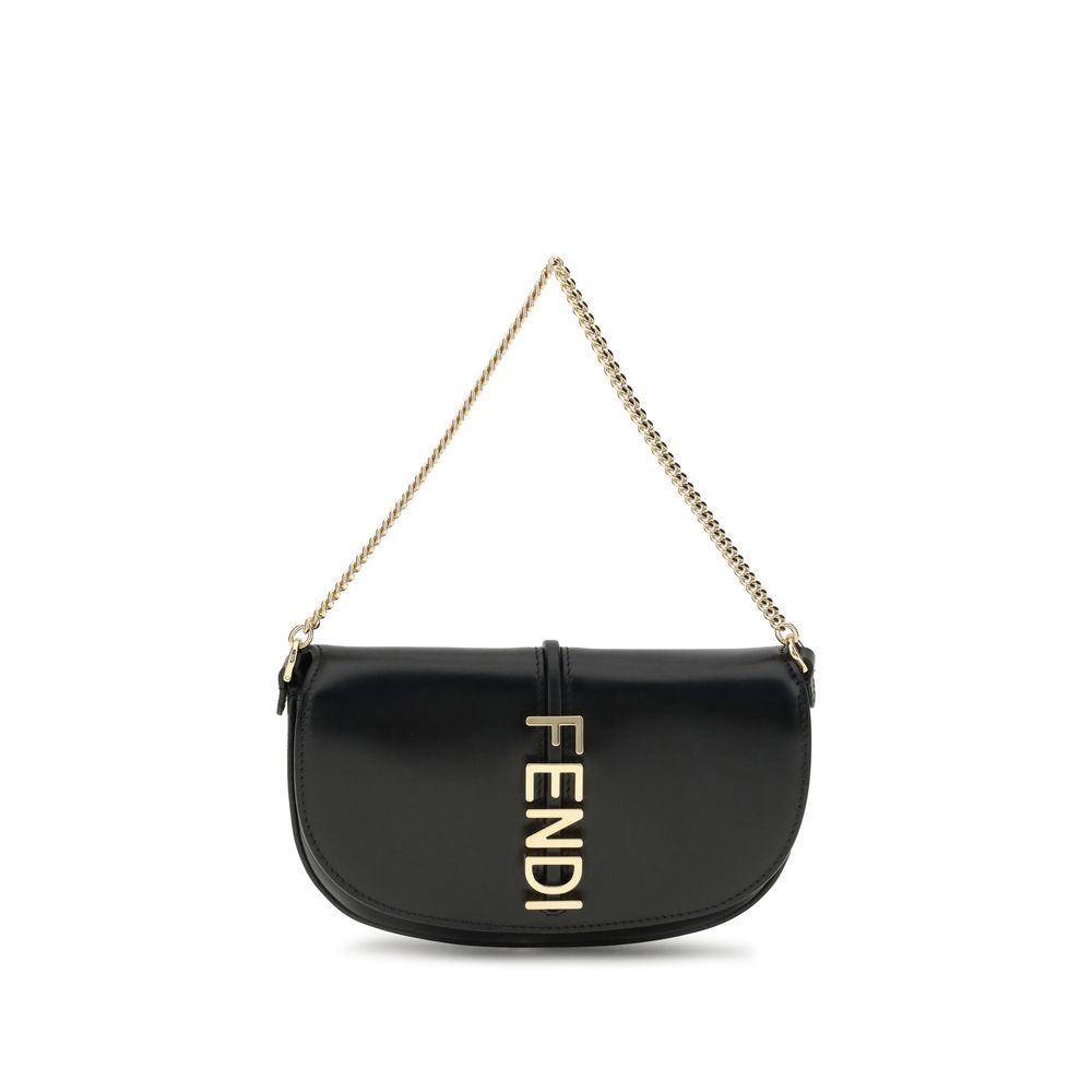 Fendi Black Calf Leather Bos Taurus Wallet
