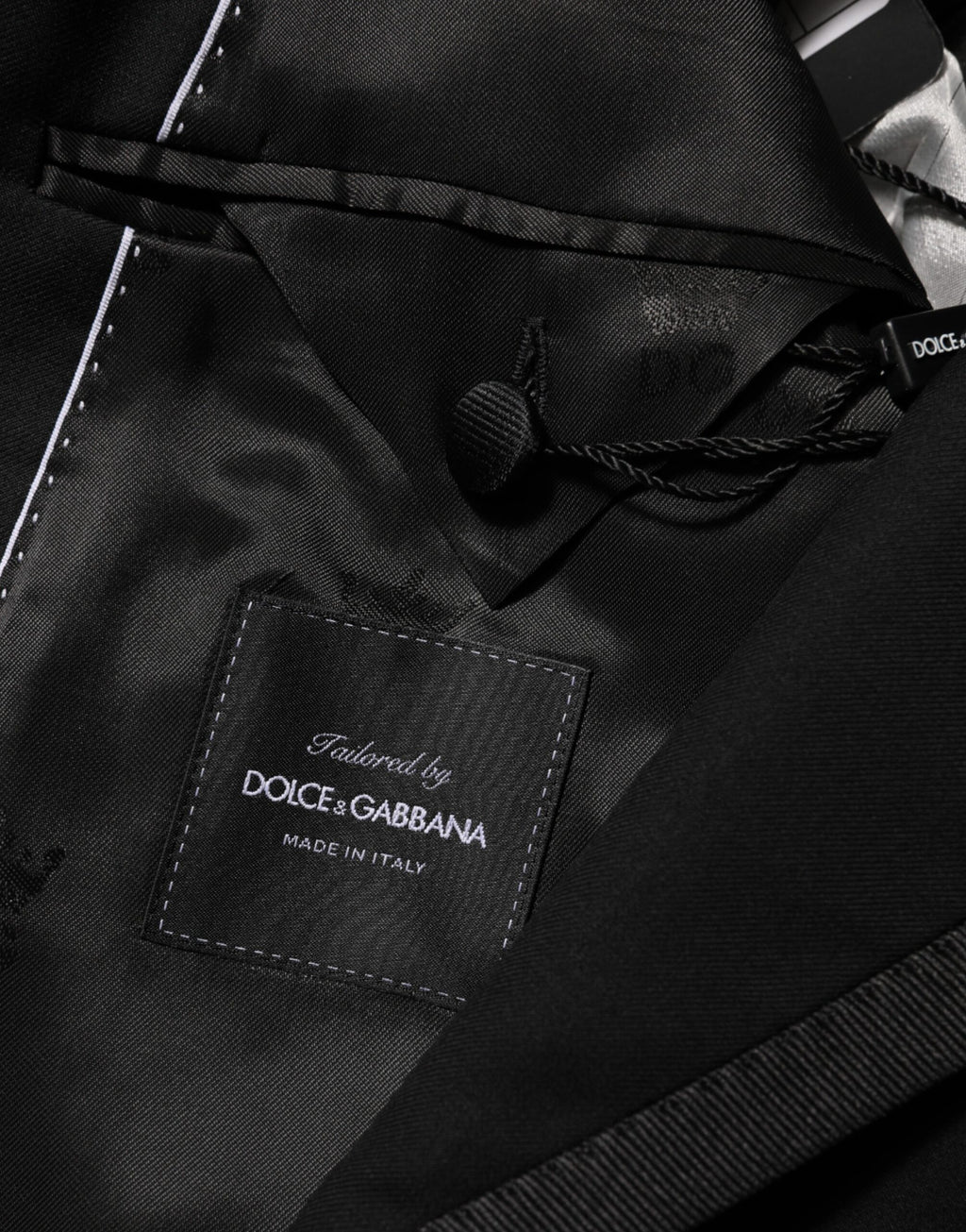 Dolce & Gabbana Black Wool 1 Button Suit Jacket Men Blazer