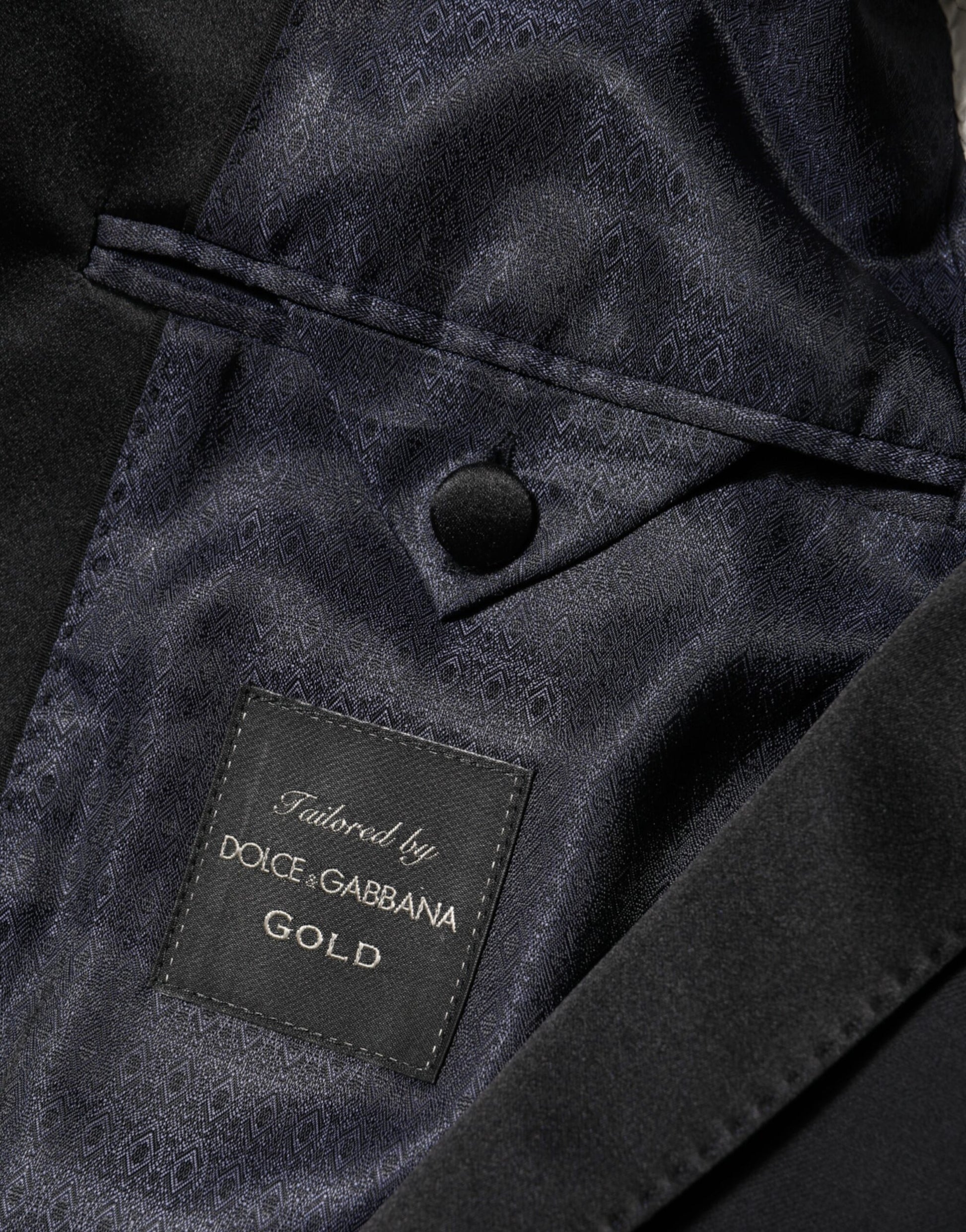 Dolce & Gabbana Black GOLD 1 Button Suit Jacket Men Blazer