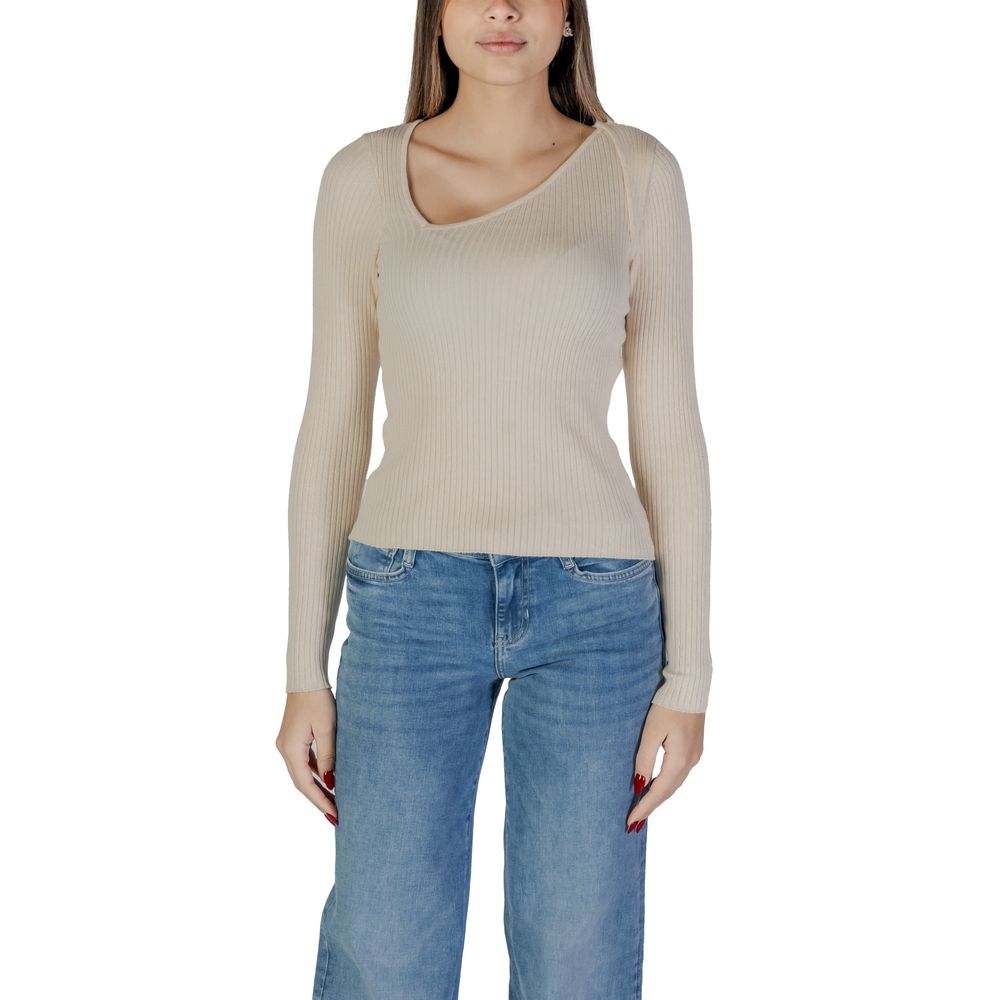 Vila Clothes - Sweat-shirt en viscose beige
