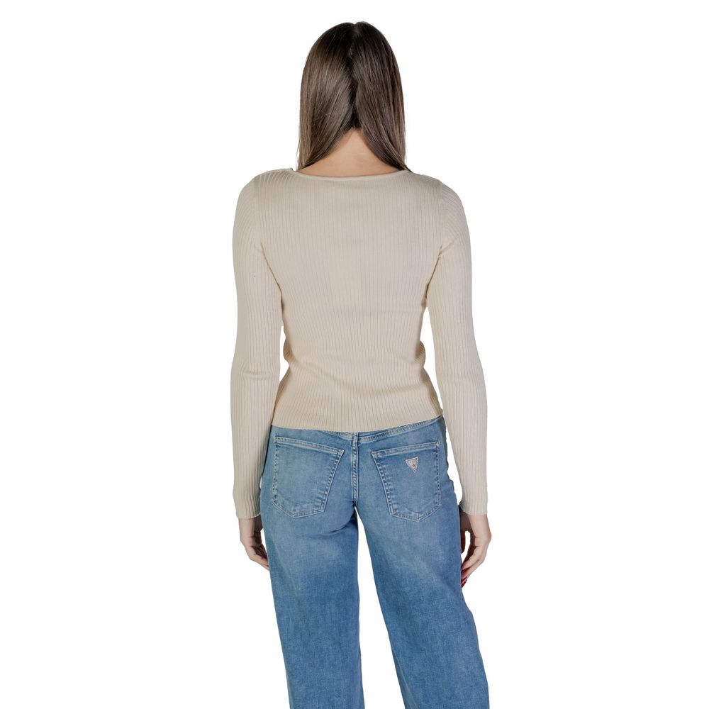 Vila Clothes - Sweat-shirt en viscose beige