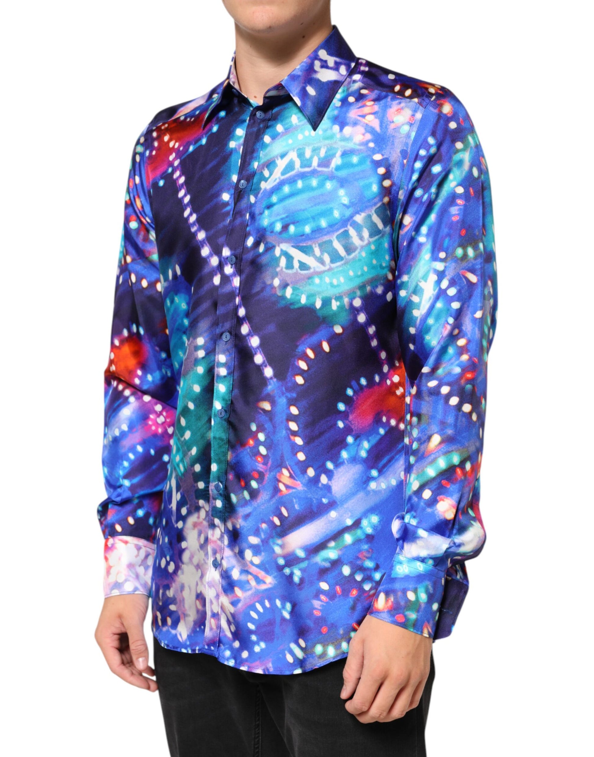 Chemise slim pour homme Dolce & Gabbana Luminarie MARTINI multicolore