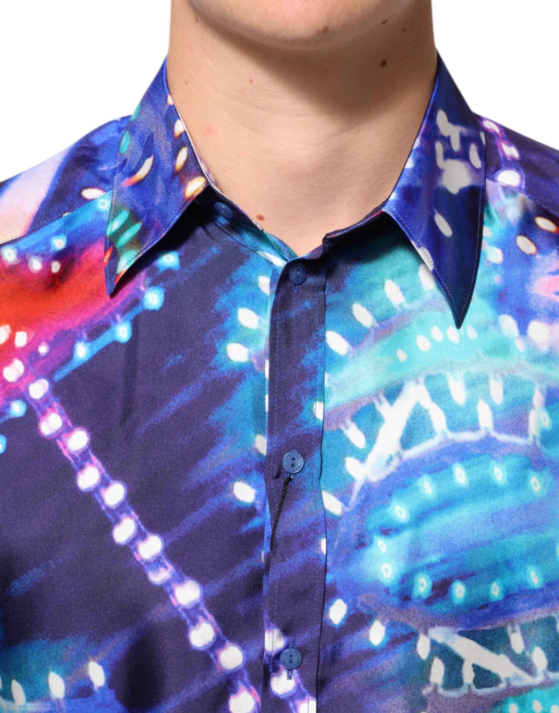 Chemise slim pour homme Dolce & Gabbana Luminarie MARTINI multicolore