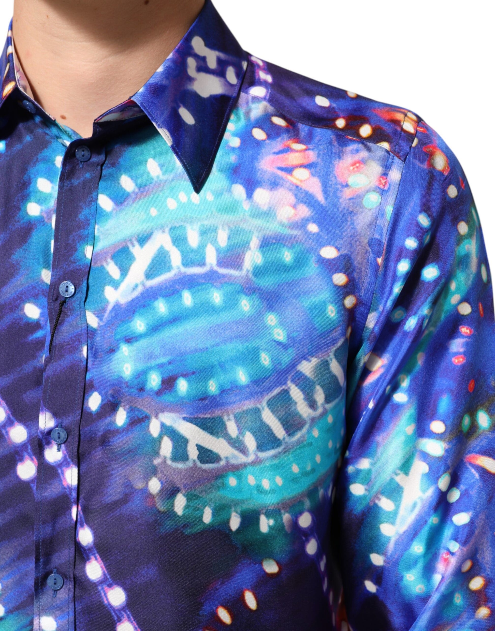 Chemise slim pour homme Dolce & Gabbana Luminarie MARTINI multicolore