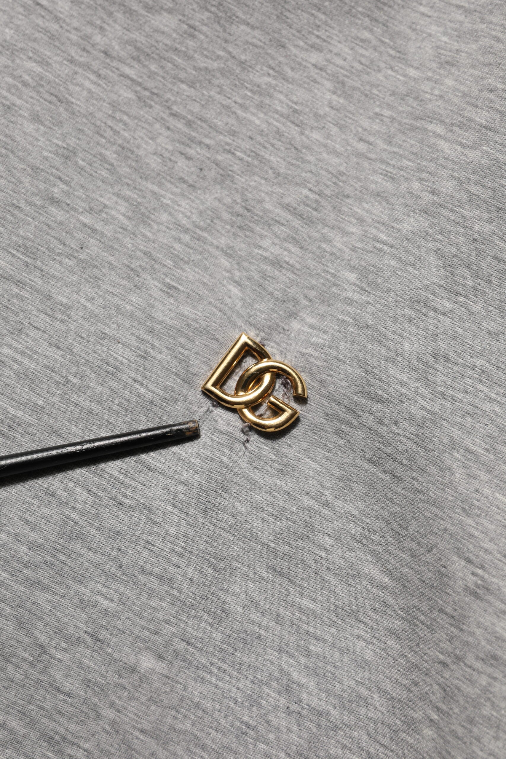 Dolce & Gabbana Gray Logo Cotton Hooded Sweatshirt Sweater