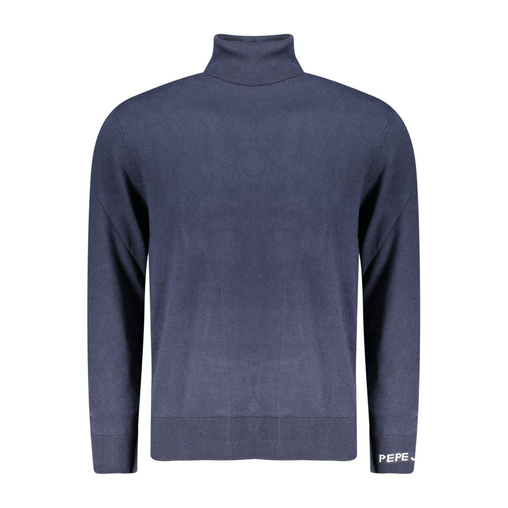 Pull col roulé Pepe Jeans en coton bleu pour homme