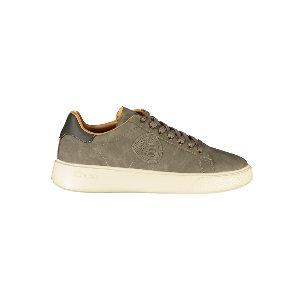 Blauer Grigio Baskets Homme en Polyuréthane