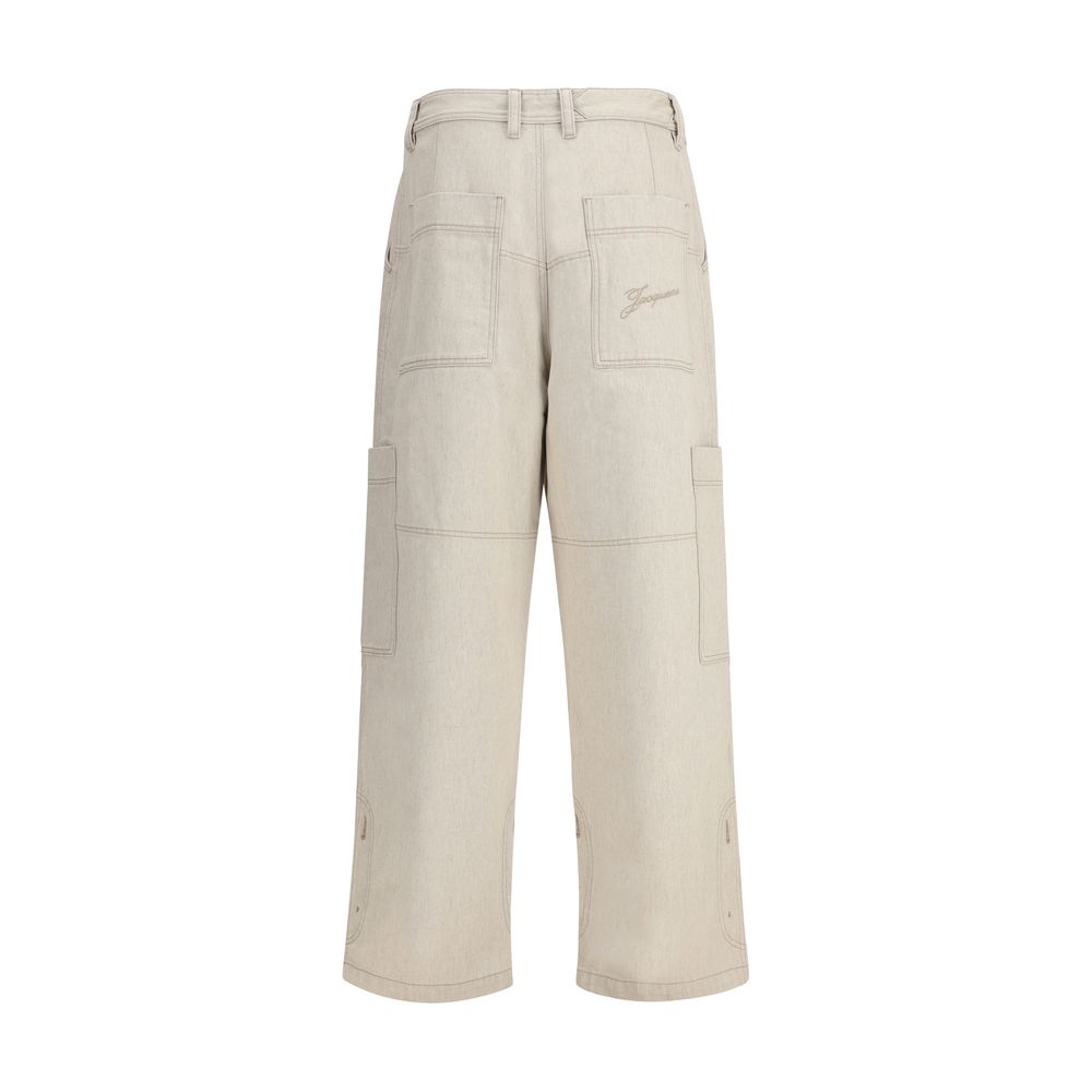 Jacquemus Beige Cotton Jeans Denim