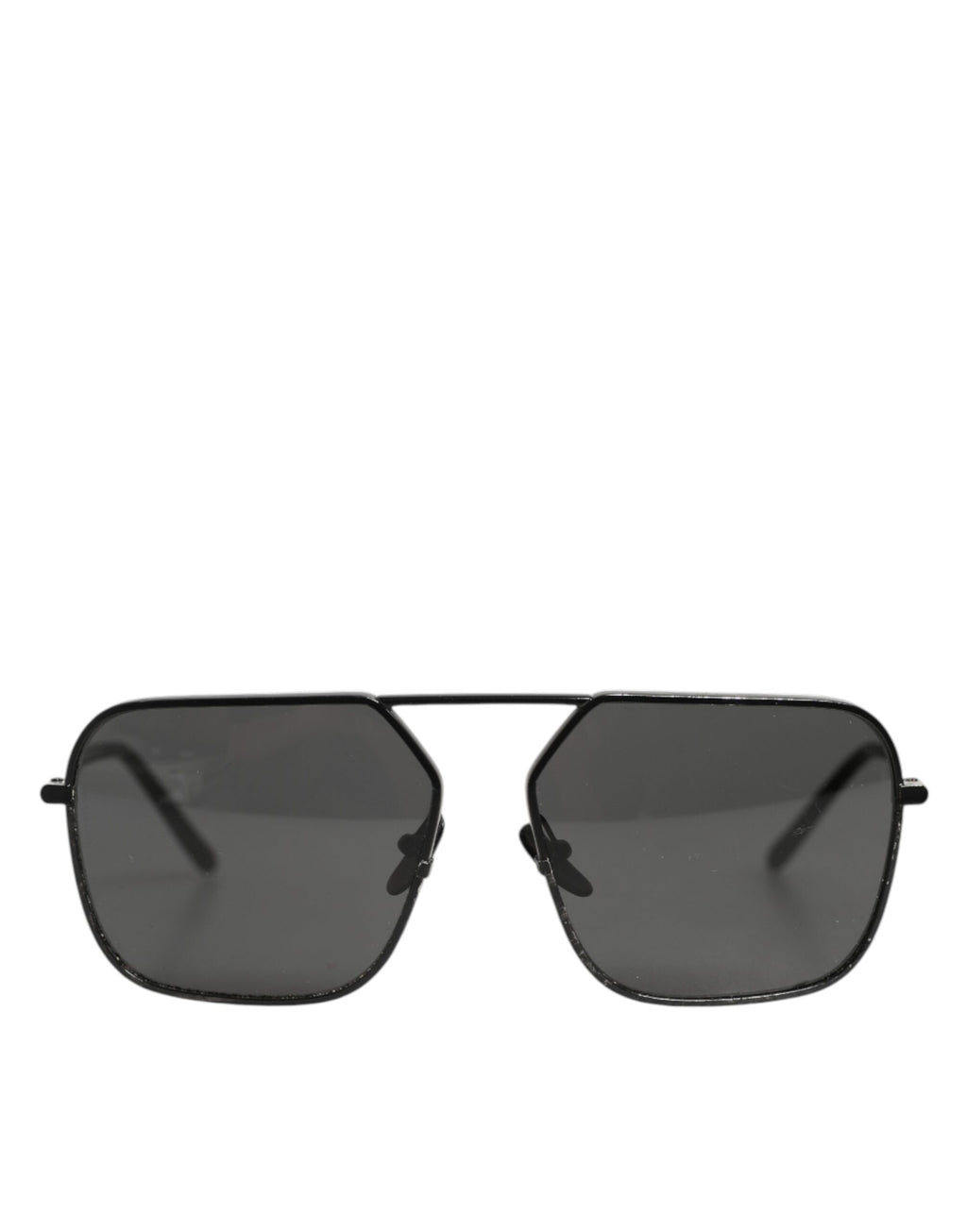 Lunettes de soleil Dolce & Gabbana avec monture métallique noire et verres carrés
