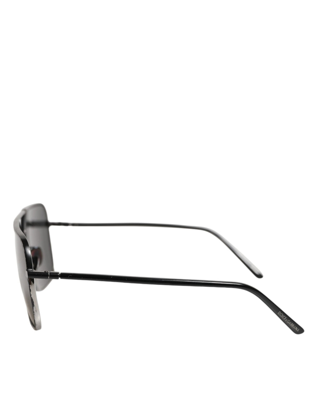 Lunettes de soleil Dolce & Gabbana avec monture métallique noire et verres carrés